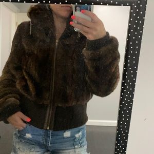 Luxurious faux fur coat